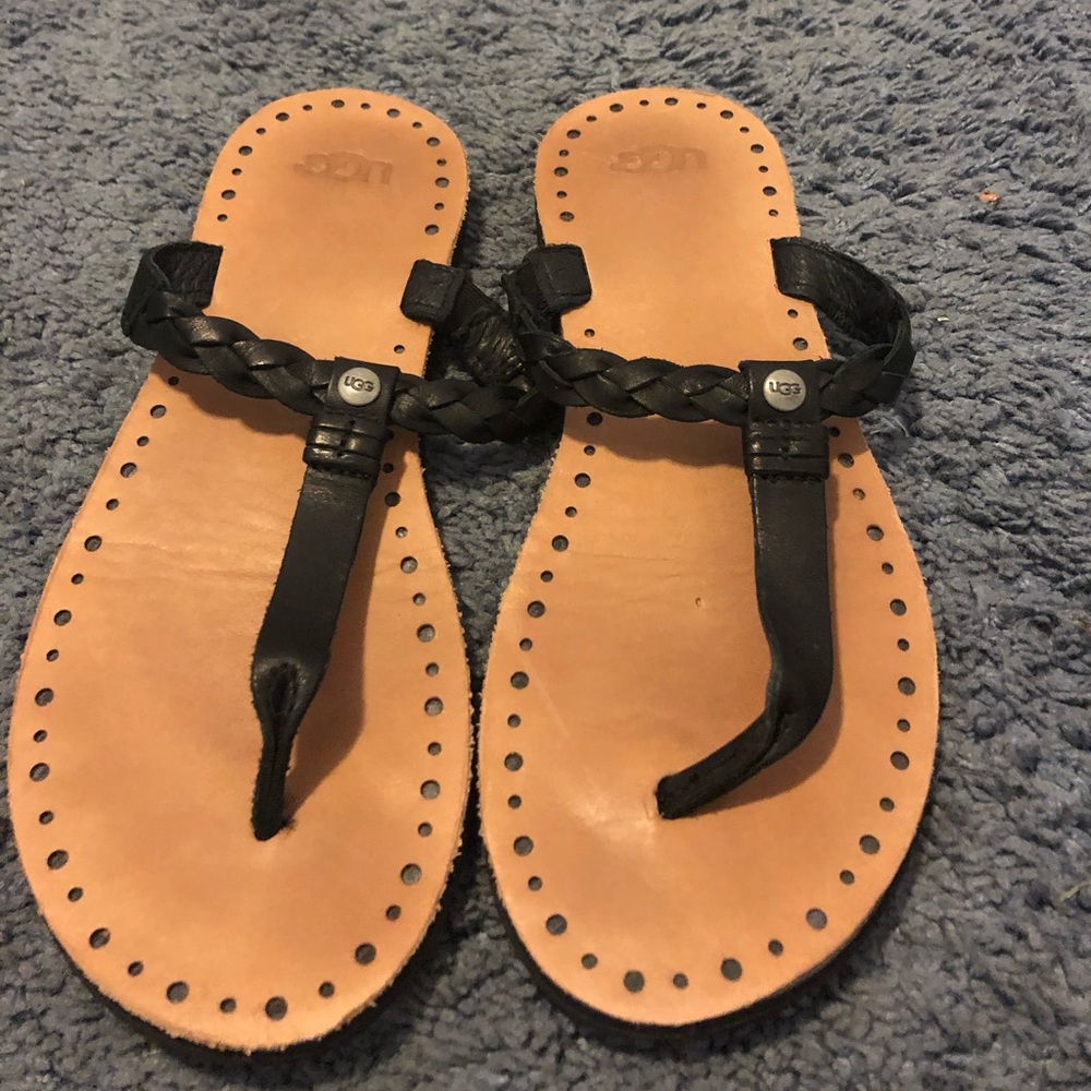 UGG black sandals